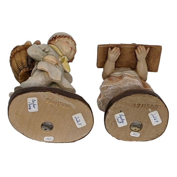 ANRI Ferrandiz Baker Boy and Pastry Girl 6" Limited Ed Set RARE Italy EUC Read - Picture 6 of 8